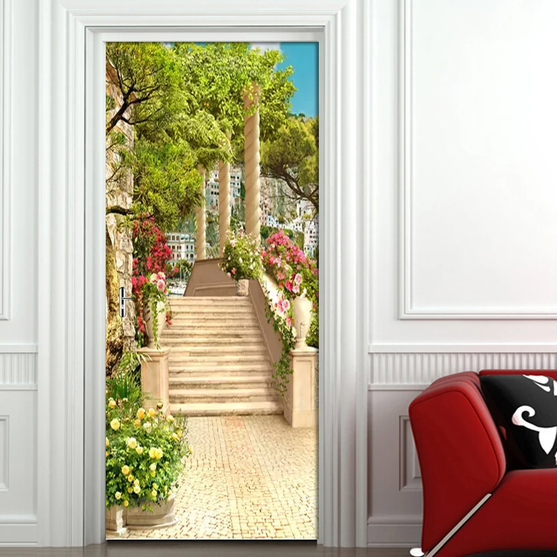 DIY Door Decals Garden Balcony Stairs Lake View Decal Sticker PVC Self-adhesive Wallpaper Home Decoration Removable Mural Poster
DIY Door Decals Garden Balcony Stairs Lake View Decal Sticker PVC Self-adhesive Wallpaper Home Decoration Removable Mural Poster