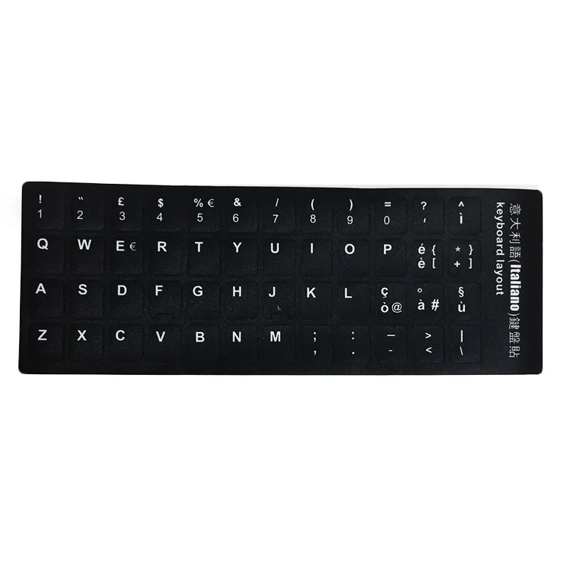 For Mac Windows Standard Italian Waterproof Keyboard Layout Frosted White Letters Protection Stickers
For Mac Windows Standard Italian Waterproof Keyboard Layout Frosted White Letters Protection Stickers