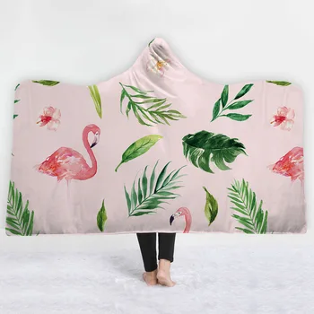 Flamingos Tropical Plant Printed Hooded Blanket Thick Warm Wearable Kids Hat Blanket Nap Travel Picnic Throw 130x150cm/150x200cm
Flamingos Tropical Plant Printed Hooded Blanket Thick Warm Wearable Kids Hat Blanket Nap Travel Picnic Throw 130x150cm/150x200cm