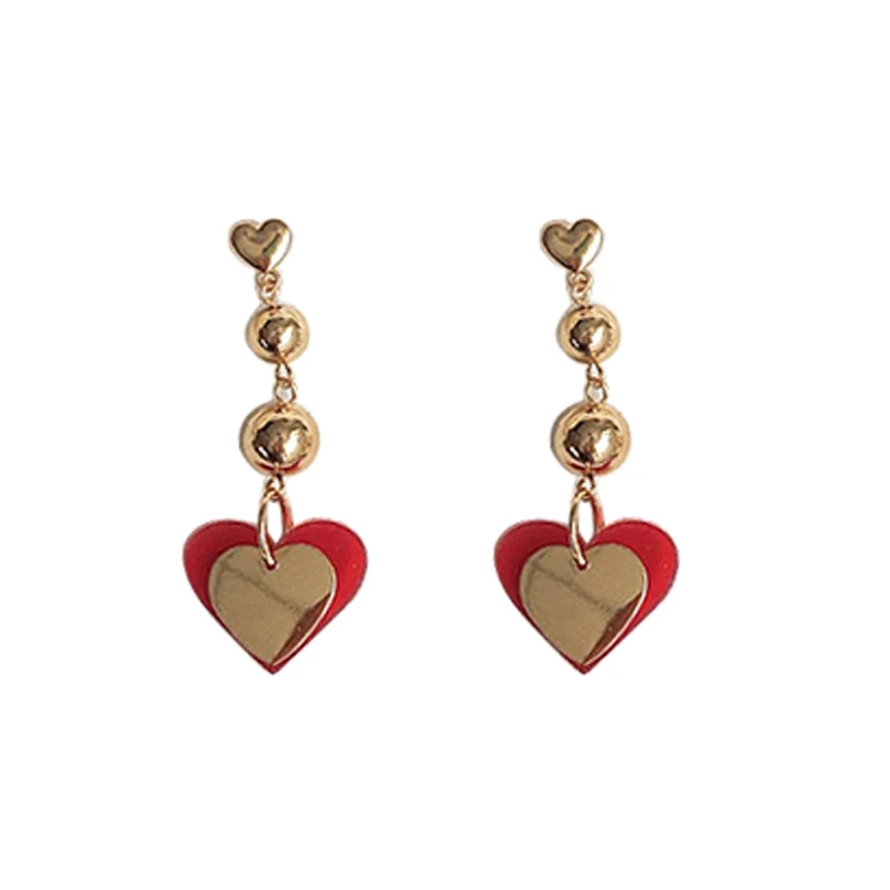 Love mood atmosphere with a small bead acrylic heart-shaped iron heart-shaped Earrings ear hook are nice atmosphere
Love mood atmosphere with a small bead acrylic heart-shaped iron heart-shaped Earrings ear hook are nice atmosphere