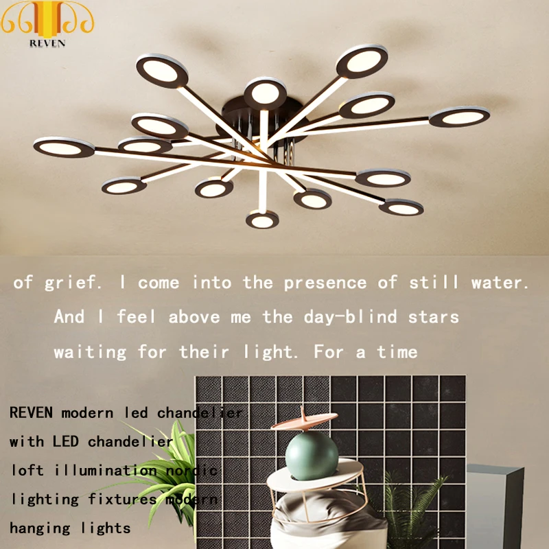 REVEN modern led chandelier with LED chandelier loft illumination nordic lighting fixtures modern hanging lights
REVEN modern led chandelier with LED chandelier loft illumination nordic lighting fixtures modern hanging lights