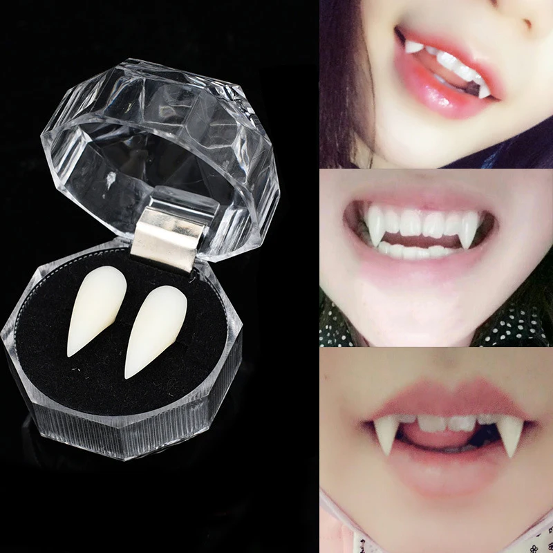 2pcs Scary Halloween Cosplay Props Dentures Zombie Vampire Teeth Ghost Devil Fangs False Tooth Costume Party Accessory
2pcs Scary Halloween Cosplay Props Dentures Zombie Vampire Teeth Ghost Devil Fangs False Tooth Costume Party Accessory