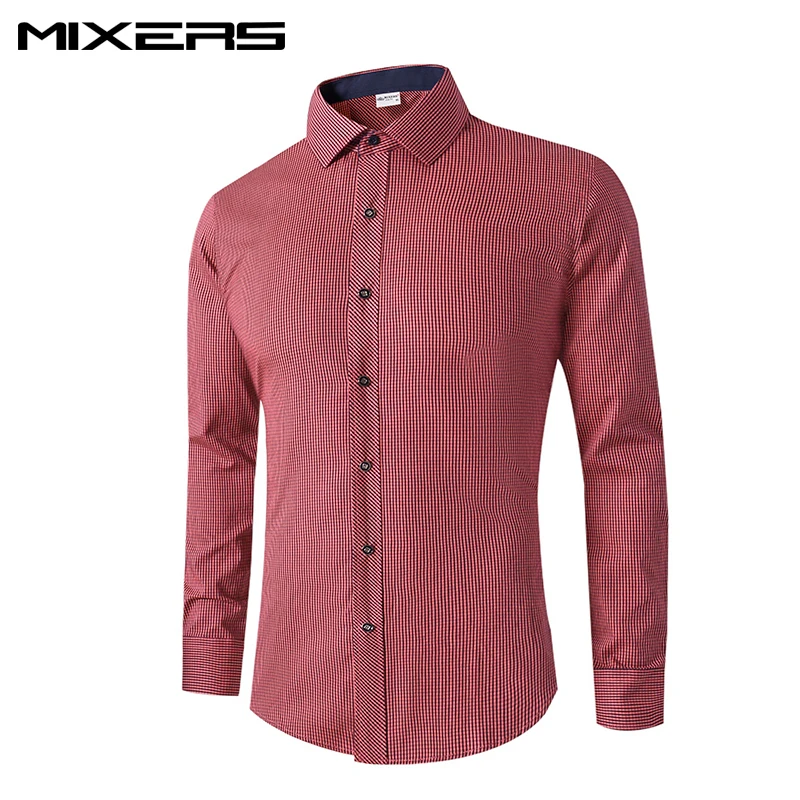 2018 Summer Casual Dress Shirt Men Cotton Plaid Shirt Men Long Sleeve Slim Fit Classic Dress Shirt Men Brand Camisas Clothes
2018 Summer Casual Dress Shirt Men Cotton Plaid Shirt Men Long Sleeve Slim Fit Classic Dress Shirt Men Brand Camisas Clothes