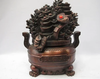bi001781 Chinese Bronze Copper Fengshui Ruyi Yuanbao Wealth Good luck treasure bowl
bi001781 Chinese Bronze Copper Fengshui Ruyi Yuanbao Wealth Good luck treasure bowl