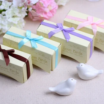 120Pcs=60set Ceramics Love Bird Salt And Pepper Shaker Wedding Gifts For Guests articulos de fiesta Weding Souvenir
120Pcs=60set Ceramics Love Bird Salt And Pepper Shaker Wedding Gifts For Guests articulos de fiesta Weding Souvenir