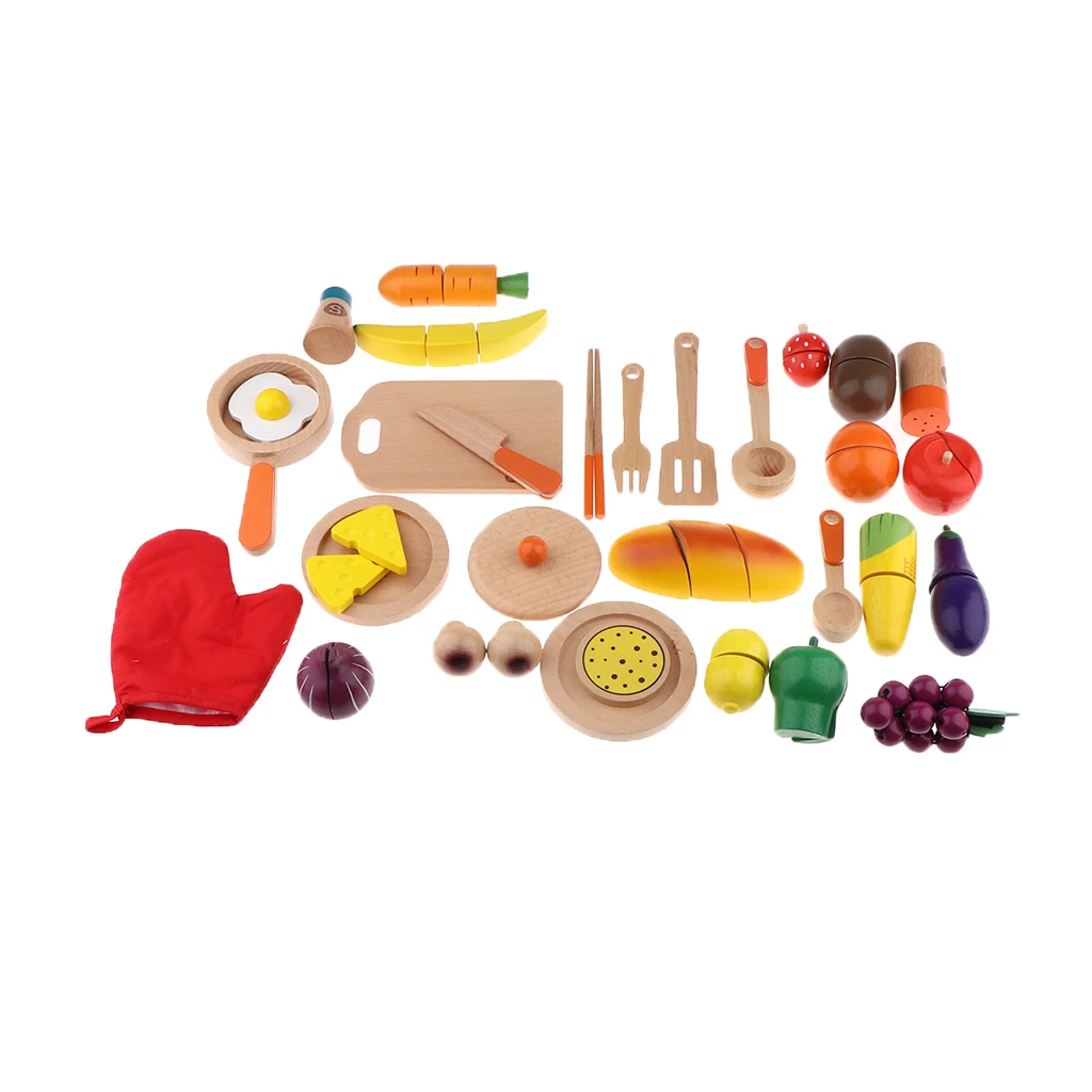 Kids Kitchen Toys Set Wooden Cutting Food Children Kitchen Pretend Play Role Toys set DIY Making Food Cooking Tool Model Kids Kitchen Toys Set Wooden Cutting Food Children Kitchen Pretend Play Role Toys set DIY Making Food Cooking Tool Model