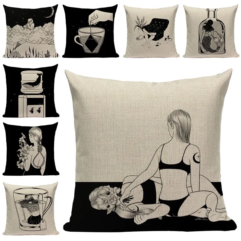 Human life art painting Cotton Linen Cushion Covers Decorative Pillowcases Abstract Printed Chair Pillow Cushions Home Decor
Human life art painting Cotton Linen Cushion Covers Decorative Pillowcases Abstract Printed Chair Pillow Cushions Home Decor