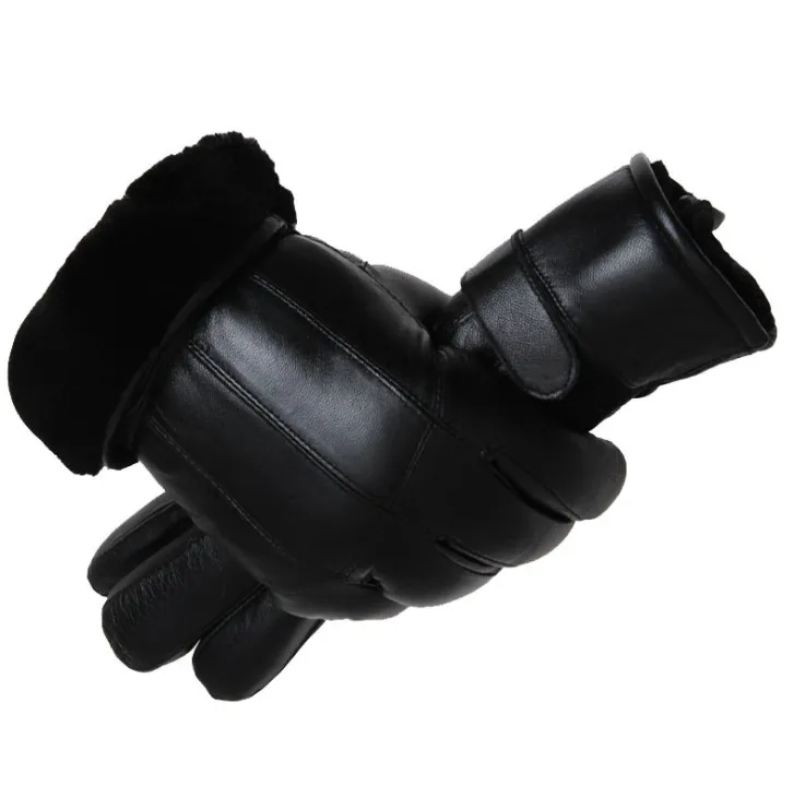 New Brand Men Sheep Leather Fur Gloves Super Warm Leather Motorcycle Gloves Thickening Heavy Type Skiing Gloves Male Warm Mitten
New Brand Men Sheep Leather Fur Gloves Super Warm Leather Motorcycle Gloves Thickening Heavy Type Skiing Gloves Male Warm Mitten
