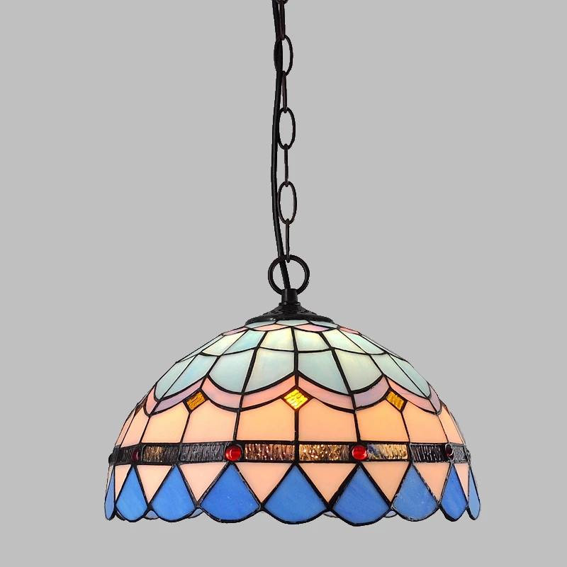 12 inch simple European style modern restaurant droplight Tiffany glass lighting mahjong table Mediterranean balcony lamp
12 inch simple European style modern restaurant droplight Tiffany glass lighting mahjong table Mediterranean balcony lamp