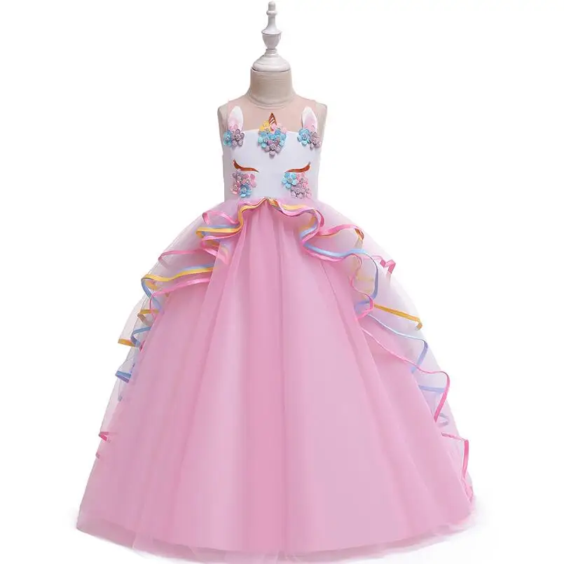 Rainbow Unicorn Cosplay Girl Dress Party Elegant Flower Lace Long Formal Ball Gown Princess Baby Dresses 5-14 Years
Rainbow Unicorn Cosplay Girl Dress Party Elegant Flower Lace Long Formal Ball Gown Princess Baby Dresses 5-14 Years