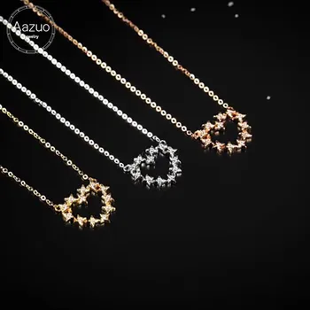 Aazuo Real 18K Yellow Gold White Gold Rose Gold Real Diamond IJ SI Love Heart Free Pendent Necklace gifted for Women Au750
Aazuo Real 18K Yellow Gold White Gold Rose Gold Real Diamond IJ SI Love Heart Free Pendent Necklace gifted for Women Au750