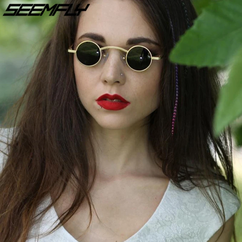 Seemfly Vintage Rap Sunglasses Men Women Steam Punk Style Hip-Hop Small Round Metal Frame Eyewear Retro Gafas De Sol 10 Colors
Seemfly Vintage Rap Sunglasses Men Women Steam Punk Style Hip-Hop Small Round Metal Frame Eyewear Retro Gafas De Sol 10 Colors