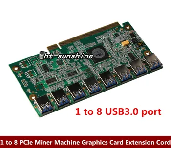 1 to 8 PCIe Miner Machine Graphics Card Extension Cord PCI-E 16X turn 8 Port USB3.0 PCIE Expansion Cards Riser Card BTC LTC ETH
1 to 8 PCIe Miner Machine Graphics Card Extension Cord PCI-E 16X turn 8 Port USB3.0 PCIE Expansion Cards Riser Card BTC LTC ETH
