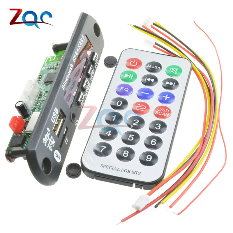 7-12V Car Bluetooth MP3 Decoder Board Decoding Player Module Support FM Radio USB/TF LCD Screen Remote Controller
7-12V Car Bluetooth MP3 Decoder Board Decoding Player Module Support FM Radio USB/TF LCD Screen Remote Controller