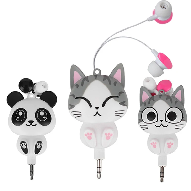 Kawaii cheese panda Cute cartoon headphones Retractable MP3 MP4 Earphone for Samsung HTC Xiaomi for IPhone 5 5s 6 6s plus
Kawaii cheese panda Cute cartoon headphones Retractable MP3 MP4 Earphone for Samsung HTC Xiaomi for IPhone 5 5s 6 6s plus