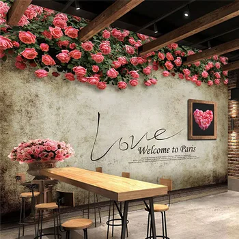 Custom Photo Wallpaper Retro Rose Wall Painting Restaurant Cafe Bedroom Backdrop Wall Decor Mural Wall Paper Papel De Parede 3 D
Custom Photo Wallpaper Retro Rose Wall Painting Restaurant Cafe Bedroom Backdrop Wall Decor Mural Wall Paper Papel De Parede 3 D