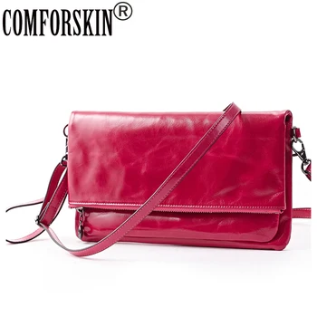 COMFORSKIN Premium 100% Retro Leather Locomotive Bag Large Capacity Cowhide Ladies Messenger Bags Women's Bags Bolsas Feminina
COMFORSKIN Premium 100% Retro Leather Locomotive Bag Large Capacity Cowhide Ladies Messenger Bags Women's Bags Bolsas Feminina