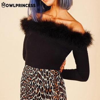 OWLPRINCESS New Off Shoulder bodysuits women jumpsuit Sexy Slim Long Sleeves Black Rompers Body Women Combinaison Femme 2018
OWLPRINCESS New Off Shoulder bodysuits women jumpsuit Sexy Slim Long Sleeves Black Rompers Body Women Combinaison Femme 2018