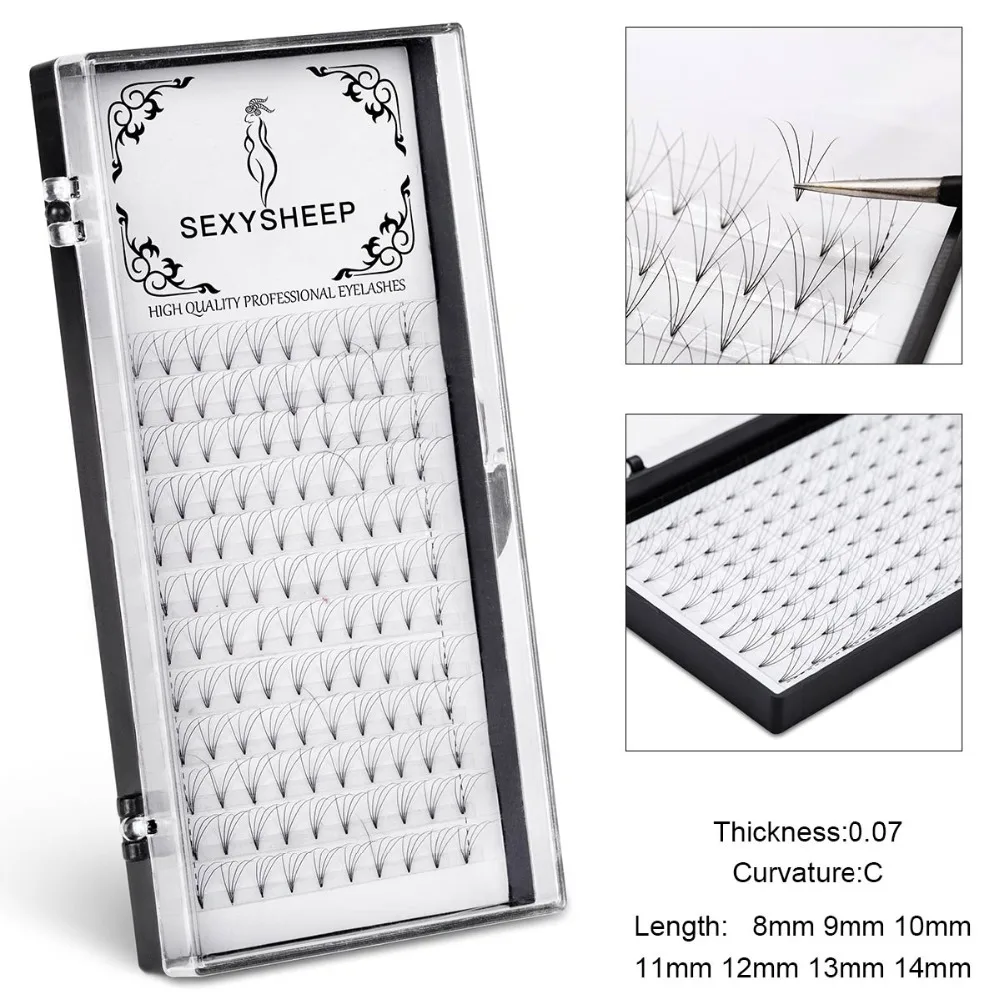 SEXYSHEEP 4P 120pcs/box natural long Individual Cluster eyelashes Professional makeup Grafting Fake Eyelashes Extension
SEXYSHEEP 4P 120pcs/box natural long Individual Cluster eyelashes Professional makeup Grafting Fake Eyelashes Extension