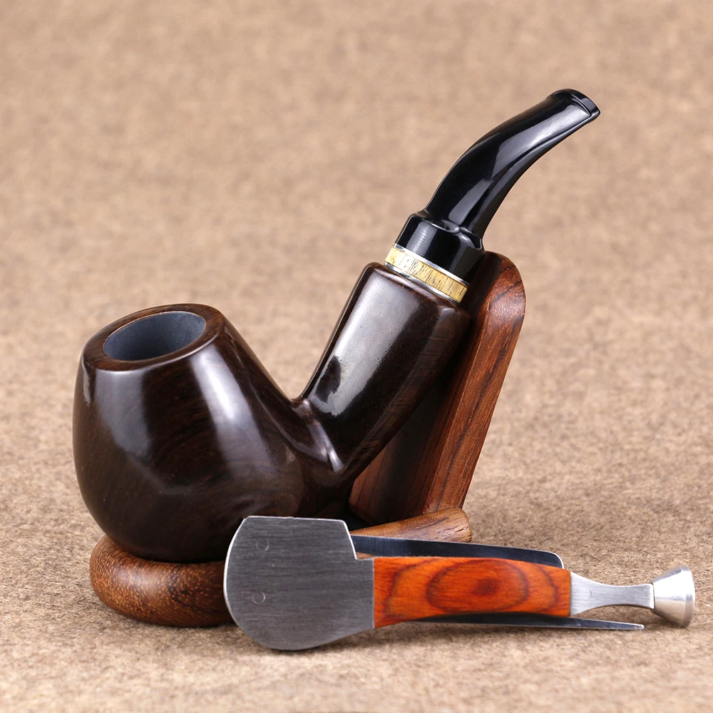 New Ebony Wood Pipe Set Multifunction Metal Cleaning Tool 9mm Filter Smoking Pipe Best Mini Tobacco Pipe Smoke Accessory
New Ebony Wood Pipe Set Multifunction Metal Cleaning Tool 9mm Filter Smoking Pipe Best Mini Tobacco Pipe Smoke Accessory