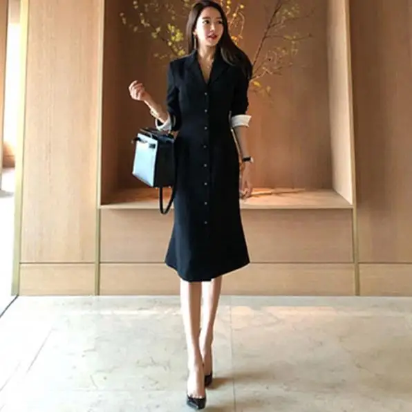 2019 Autumn New Arrival Women straight knee-length Casual half sleeve slim vestidos Autumn office lady dress clothing LM48
2019 Autumn New Arrival Women straight knee-length Casual half sleeve slim vestidos Autumn office lady dress clothing LM48