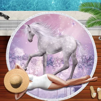 Cartoon Pink Dream Unicorn Round Beach Towel For Adults 150CM Microfiber Towel Toallas Blanket Beach Travel Serviette De Plage
Cartoon Pink Dream Unicorn Round Beach Towel For Adults 150CM Microfiber Towel Toallas Blanket Beach Travel Serviette De Plage