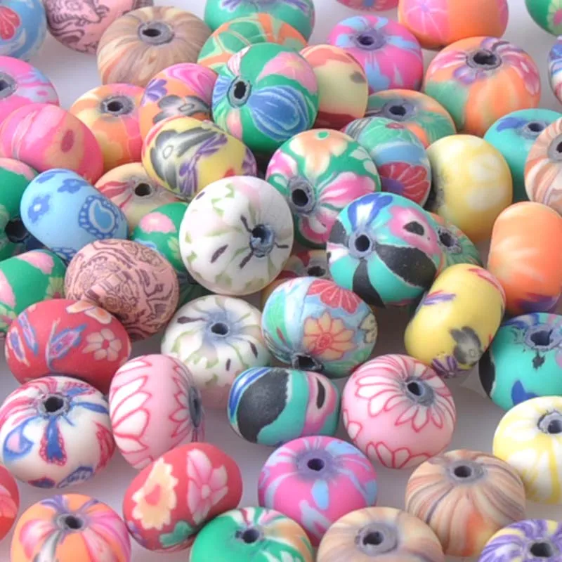 10mm 100pcs Mixed Pattern Flat round Clay Spacer beads For jewelry making YKL0057
10mm 100pcs Mixed Pattern Flat round Clay Spacer beads For jewelry making YKL0057