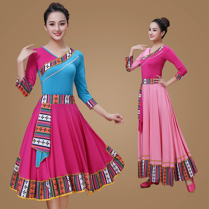 New tibetan dance costume china nationality dance suits for women festival performance clothing female vintage clothes
New tibetan dance costume china nationality dance suits for women festival performance clothing female vintage clothes