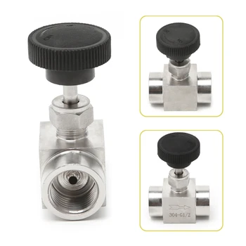1/8" 1/4" 3/8" 1/2"Needle Valve Female Thread 304 Stainless Steel Flow Control Shut Off 915 PSI piping Exhaust Systems
1/8" 1/4" 3/8" 1/2"Needle Valve Female Thread 304 Stainless Steel Flow Control Shut Off 915 PSI piping Exhaust Systems