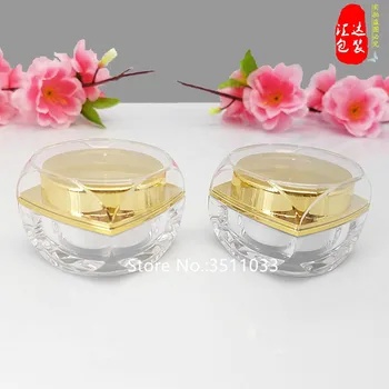 30Pcs 5g 10g Acrylic Cosmetic Cream Jar Rectangle Square Clear Acrylic Plastic Bottle Jar Makeup Container Jar Gold Cap Lid
30Pcs 5g 10g Acrylic Cosmetic Cream Jar Rectangle Square Clear Acrylic Plastic Bottle Jar Makeup Container Jar Gold Cap Lid