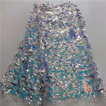 Gorgeous Floral french lace top grade African net lace tulle fabric with 3D Appliques sequins 5 yards/PC Multicolored
Gorgeous Floral french lace top grade African net lace tulle fabric with 3D Appliques sequins 5 yards/PC Multicolored