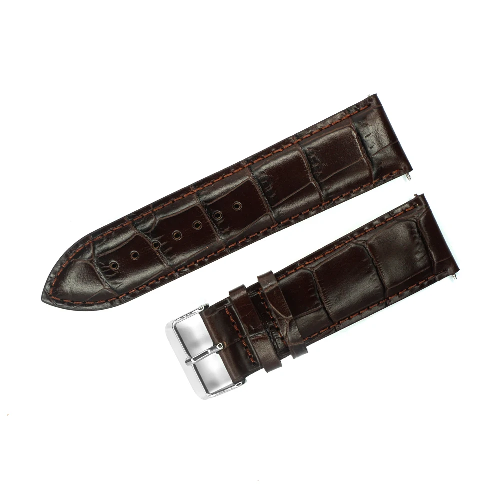 26mm 28mm 30mm Italy Genuine Calf Leather Watch Band Strap Alligator Corco Grain Brown Watchband Men Belt Stainless Steel Buckle
26mm 28mm 30mm Italy Genuine Calf Leather Watch Band Strap Alligator Corco Grain Brown Watchband Men Belt Stainless Steel Buckle