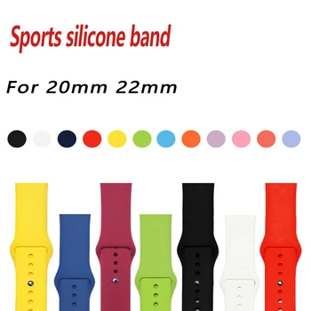 Fashion Soft Silicone Watch Strap Band 22mm 20mm Watch Replacement Sports Bracelet Men Women Wrist band strap Rubber watchband
Fashion Soft Silicone Watch Strap Band 22mm 20mm Watch Replacement Sports Bracelet Men Women Wrist band strap Rubber watchband