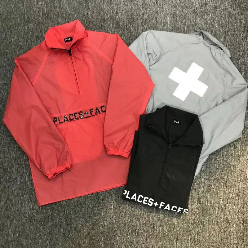 Places+Faces Jacket Men Women Reflective Zip Up PLACES+FACES Pullover Jackets Red Gray Windproof P+F places+faces Windbreaker
Places+Faces Jacket Men Women Reflective Zip Up PLACES+FACES Pullover Jackets Red Gray Windproof P+F places+faces Windbreaker