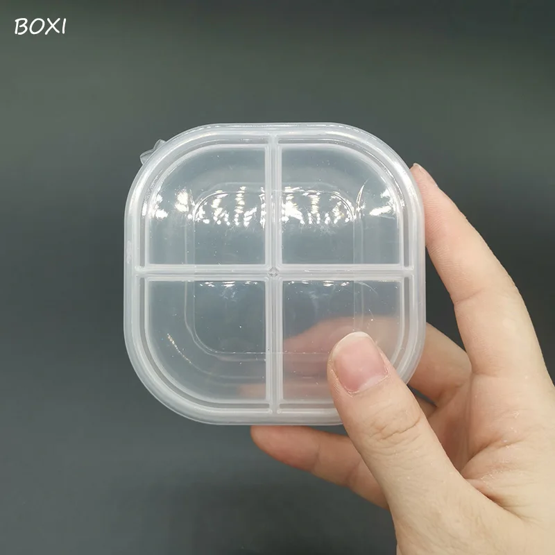 Boxi 4 Grid 120ml Transparent Storage Box Clear Plastic Craft Jewelry Organizer For Slime Storage Boxes Clay Container Small Box
Boxi 4 Grid 120ml Transparent Storage Box Clear Plastic Craft Jewelry Organizer For Slime Storage Boxes Clay Container Small Box