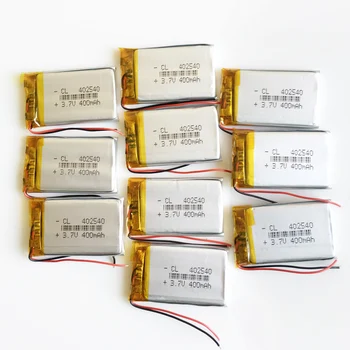 10pcs 3.7V 400mAh 402540 lipo battery li polymer lithium Rechargeable batteries for MP3 GPS DVD bluetooth recorder e-book camera
10pcs 3.7V 400mAh 402540 lipo battery li polymer lithium Rechargeable batteries for MP3 GPS DVD bluetooth recorder e-book camera