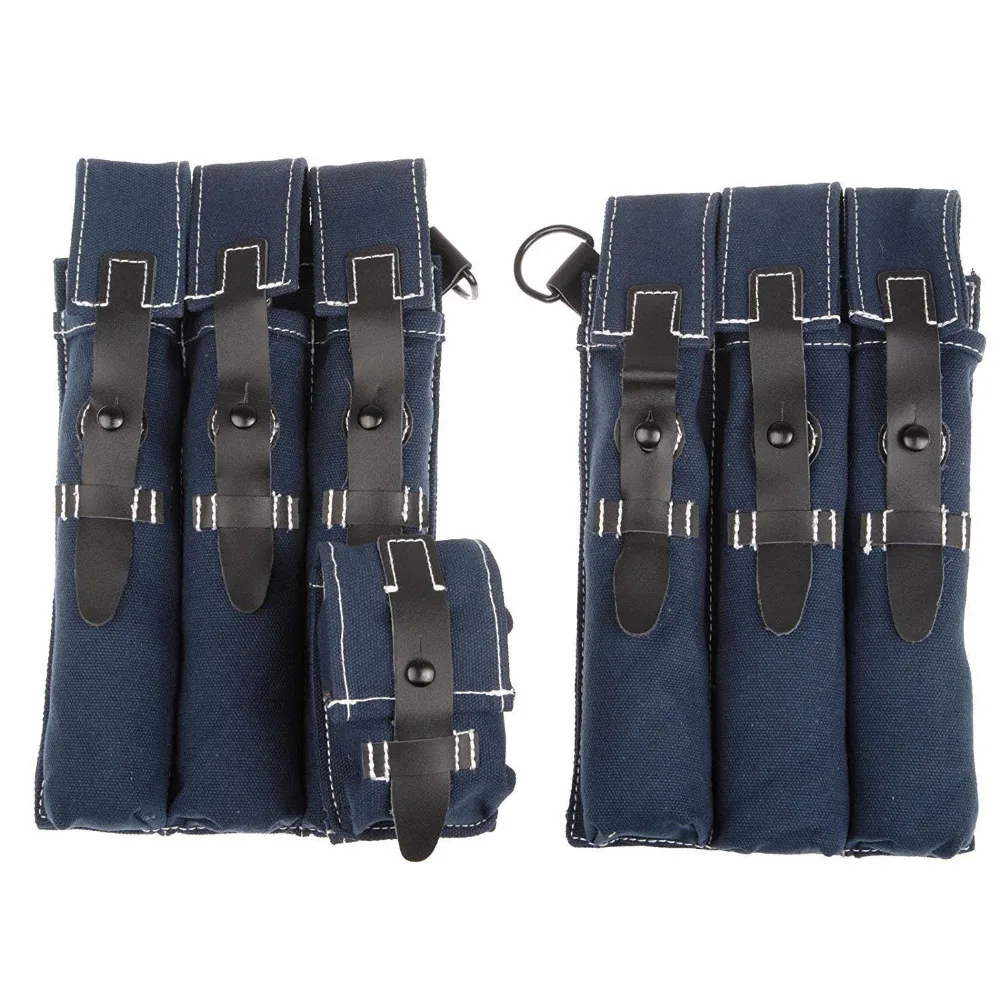 WWII GERMAN ARMY WH HEER LUFTWAFFE AIR FORCE MP38 MP40 AMMO POUCH COLOR BLUE- World military Store
WWII GERMAN ARMY WH HEER LUFTWAFFE AIR FORCE MP38 MP40 AMMO POUCH COLOR BLUE- World military Store