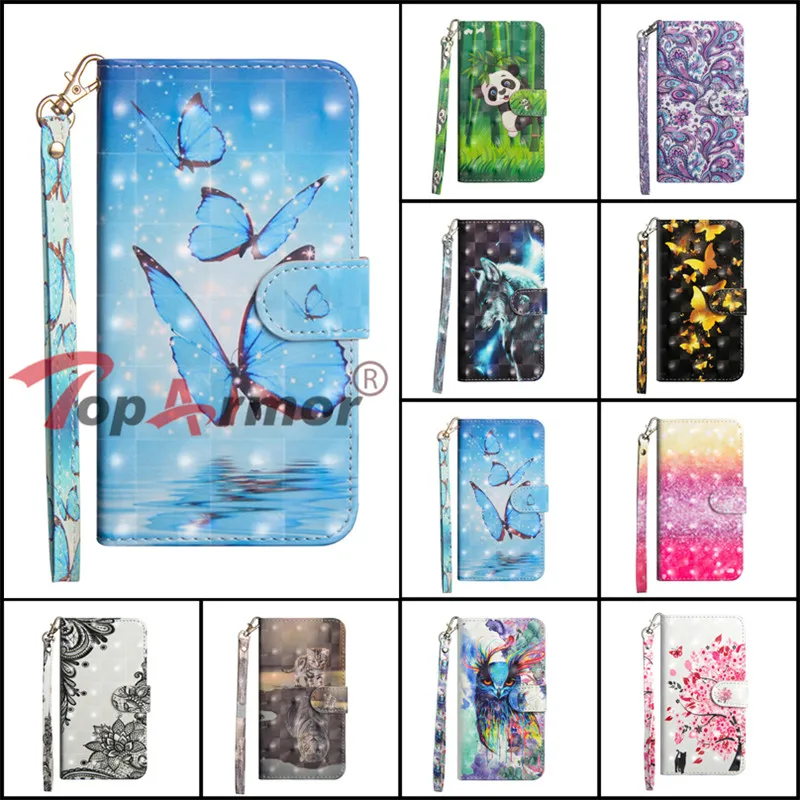 

3D Painted Case For ZTE Blade A510 A520 A601 A610 A6 Lite L5 Plus D6/V6/X7 V9 Vita AF3 A5 pro Nubia M2 lite Flip Book Phone Case