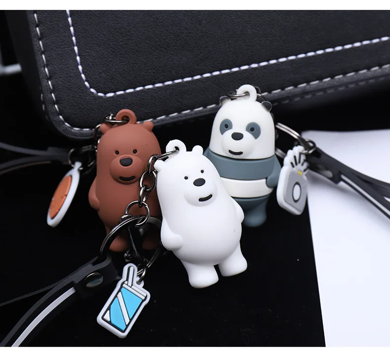Hot Cartoon Anime We Bare Bears Cute Three Animal Bears Doll Keychains Women Car Bag Pendant Belt Trinkets Key Chains Porte Clef
Hot Cartoon Anime We Bare Bears Cute Three Animal Bears Doll Keychains Women Car Bag Pendant Belt Trinkets Key Chains Porte Clef