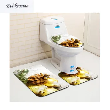 Free Shipping 3 pcs Christmas Pine Nuts Bath Mats Anti Slip Bathroom Mat Set Tapete Banheiro Washable Toilet Rugs Alfombra Bano
Free Shipping 3 pcs Christmas Pine Nuts Bath Mats Anti Slip Bathroom Mat Set Tapete Banheiro Washable Toilet Rugs Alfombra Bano