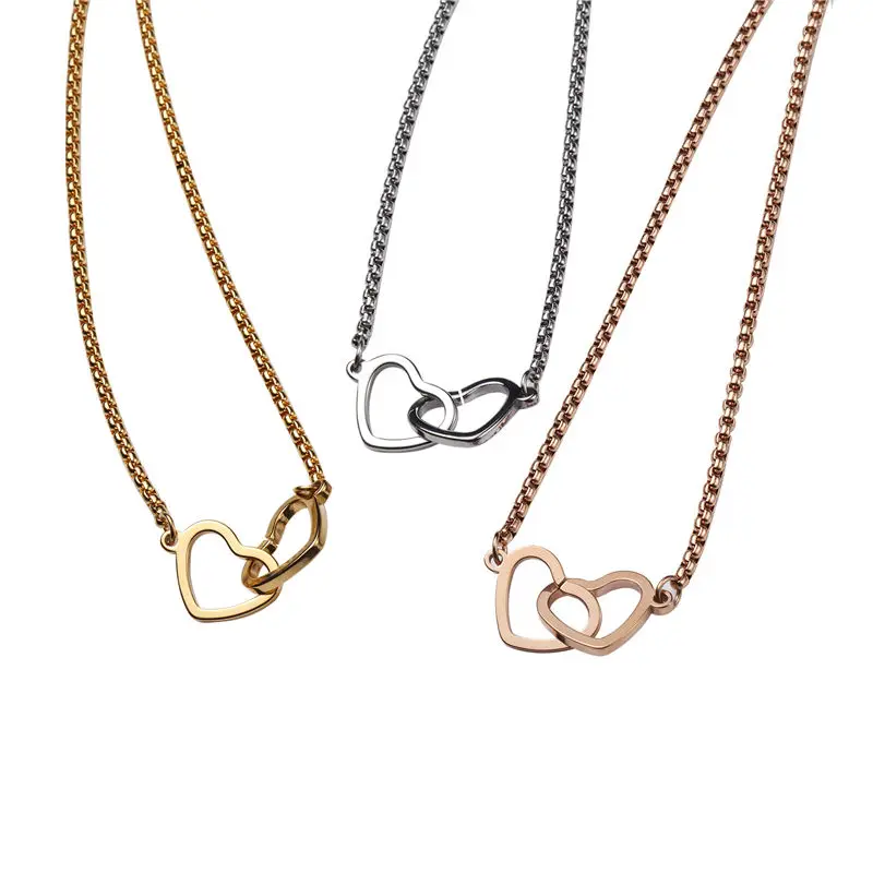 2019 Fashion Silver Love Double Heart Charm Bracelet Stainless Steel Chain Love Hearts Women Jewelry Bracelets Birthday Gift
2019 Fashion Silver Love Double Heart Charm Bracelet Stainless Steel Chain Love Hearts Women Jewelry Bracelets Birthday Gift