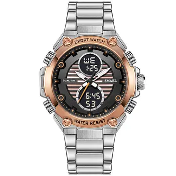 Top Luxury Brand SMAEL Watch Men Sport Watch Dual Display Analog Digital Quartz Watches Stainless Steel Watches Man Watch
Top Luxury Brand SMAEL Watch Men Sport Watch Dual Display Analog Digital Quartz Watches Stainless Steel Watches Man Watch