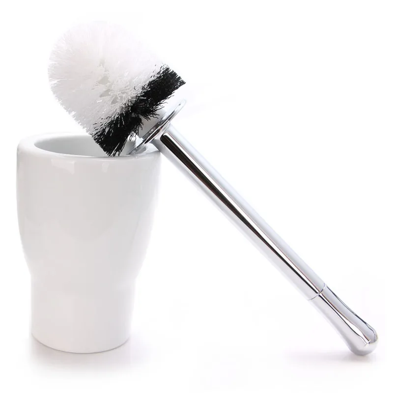 Simple ceramic bathroom toilet brush toilet brush set creative free punch LO64349 
Simple ceramic bathroom toilet brush toilet brush set creative free punch LO64349