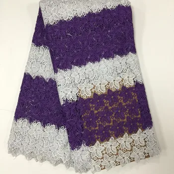 Double Color high quality guipure Lace /african cord lace/water soluble african lace fabric 5yards PL14883 
Double Color high quality guipure Lace /african cord lace/water soluble african lace fabric 5yards PL14883