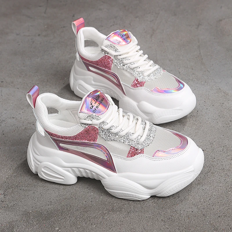 Fashion Shoes Woman Sneakers Women Platform Shoes Flats Chunky Shoe Thick Sole Sneaker Female Footwear Leisure Breathable Summer
Fashion Shoes Woman Sneakers Women Platform Shoes Flats Chunky Shoe Thick Sole Sneaker Female Footwear Leisure Breathable Summer