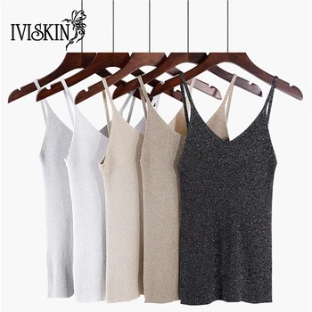 Tank Tops Women 2019 Sexy Knitted Women V Neck Sleeveless Vest T Shirt Summer Ladies Slim Strap Short Top Women
Tank Tops Women 2019 Sexy Knitted Women V Neck Sleeveless Vest T Shirt Summer Ladies Slim Strap Short Top Women