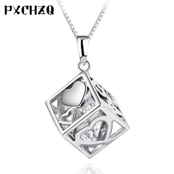 Women's beautiful gift fashion simple high-grade crystal zircon square block necklace pendant female silver plated jewelry
Women's beautiful gift fashion simple high-grade crystal zircon square block necklace pendant female silver plated jewelry
