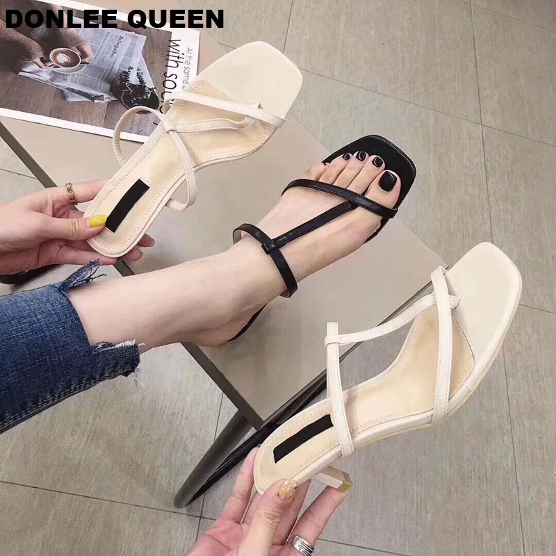 DONLEE QUEEN Cross-tie Slippers Slip On Narrow Band High Heel Sandal Women Open Toe Summer Shoes Outdoor Slides Lady Dress Shoes
DONLEE QUEEN Cross-tie Slippers Slip On Narrow Band High Heel Sandal Women Open Toe Summer Shoes Outdoor Slides Lady Dress Shoes