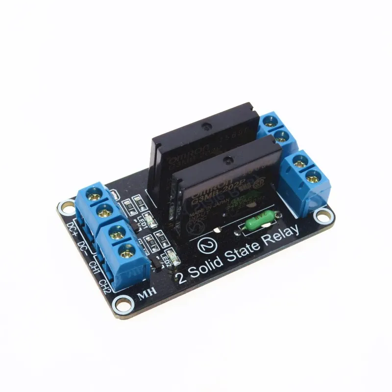 Free Shipping Smart Electronics 2 Channel 5V DC Relay Module Solid State High Level OMRON SSR AVR DSP for Arduino
Free Shipping Smart Electronics 2 Channel 5V DC Relay Module Solid State High Level OMRON SSR AVR DSP for Arduino
