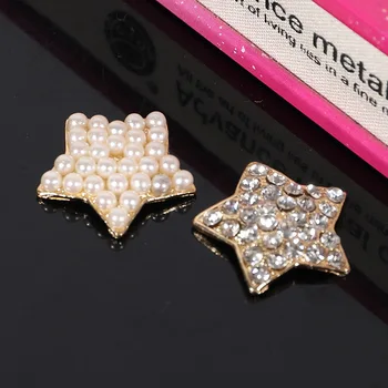 Engood 2018New 100Pcs Five-pointed Star Rhinestone or Pearl alloy Buttons for DIY hair accessories or Wedding decoration ZJ184
Engood 2018New 100Pcs Five-pointed Star Rhinestone or Pearl alloy Buttons for DIY hair accessories or Wedding decoration ZJ184